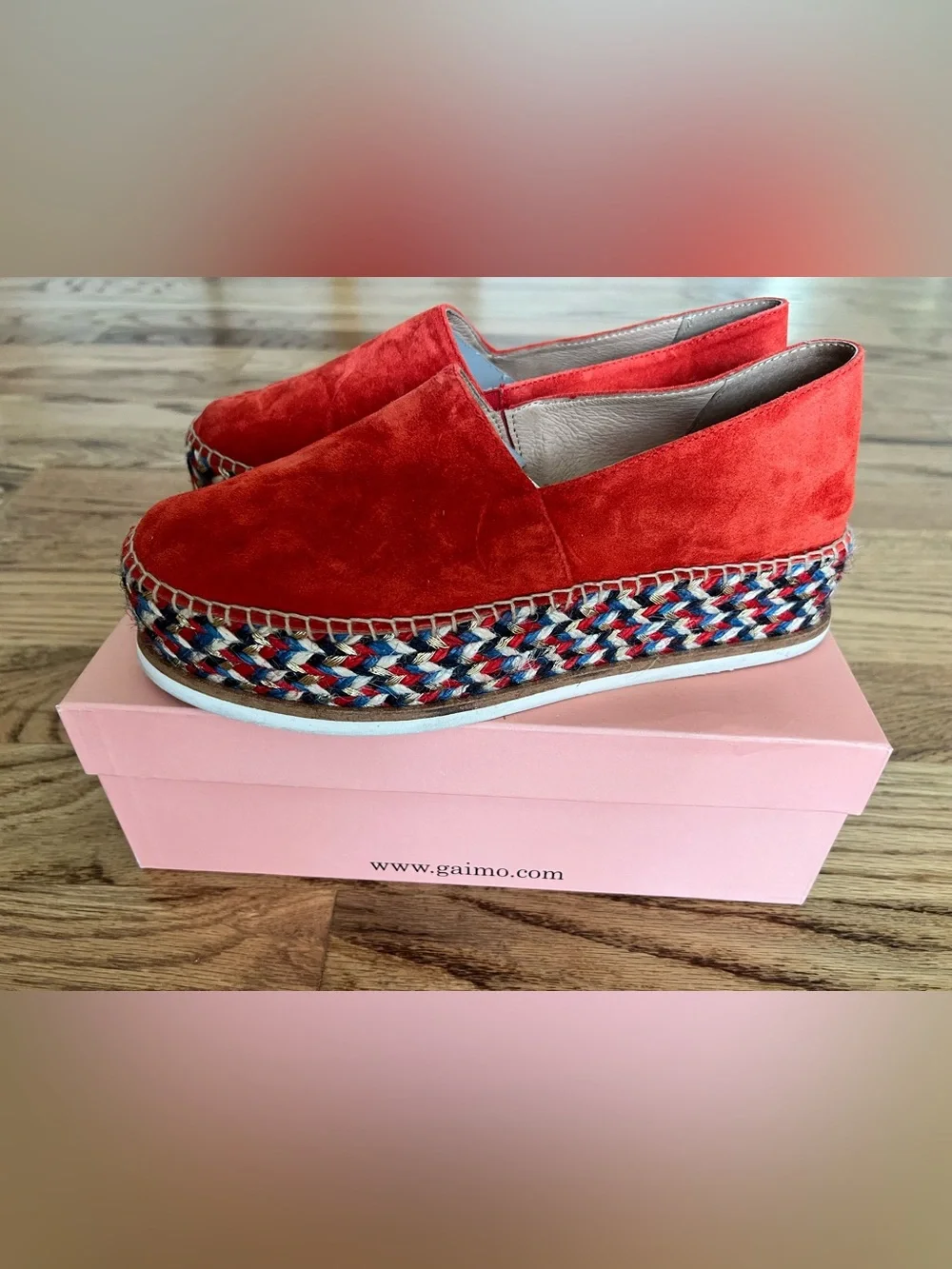 Gaimo Suede Espadrille Slip-On Platform